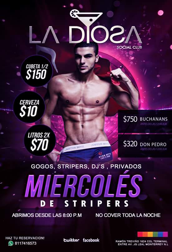 La Diosa Club Mty on Twitter: "Miércoles De Stripers No Cover en toda ...