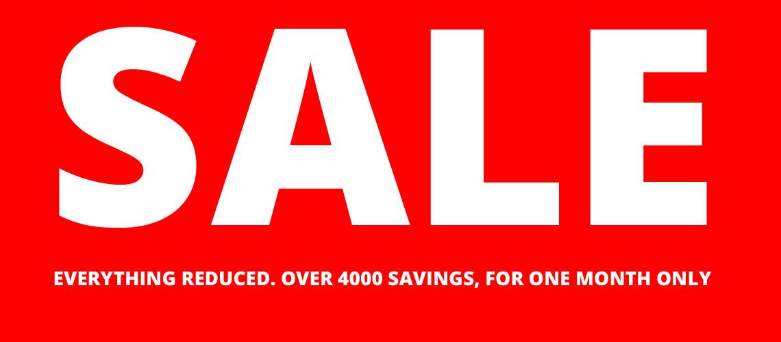 Our huge August sale is now on!