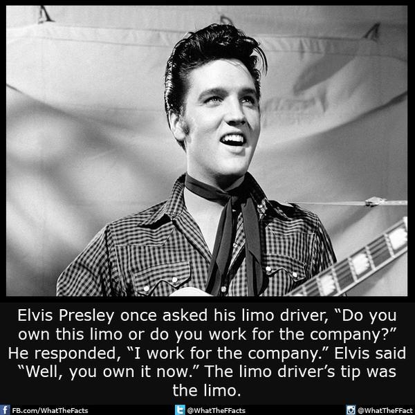 Elvis Presley once gave a Limo to his driver....! #Ottawa #Limo #Elvis
