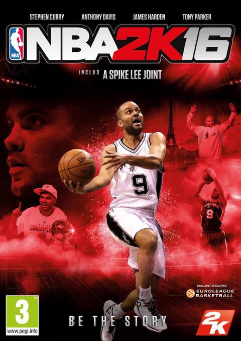 hymnduncan's tweet photo. Tony Parker will be on the cover of NBA 2K16 in France! http://t.co/fiUwDotoih