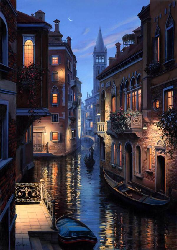 rybotics's tweet photo. Venice, Italy at night. http://t.co/CgZ5z4e2yC