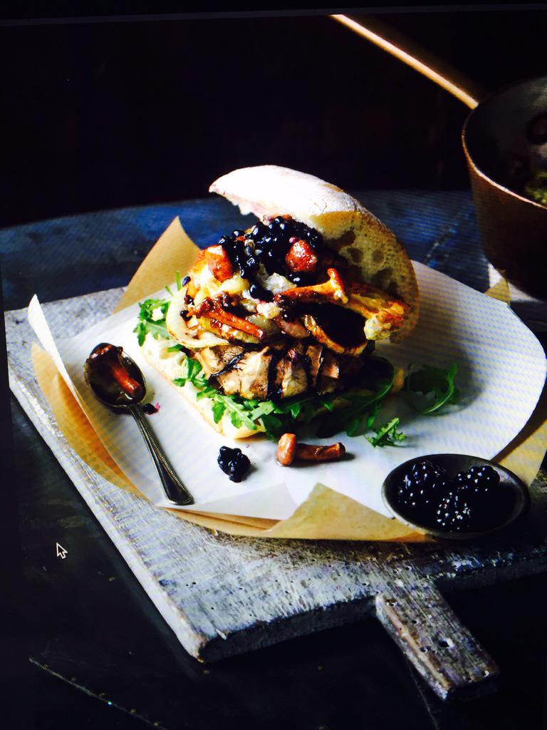 A snippet from our #mushroombook photo shoot today #burger #gourmet (if we do say so ourselves)