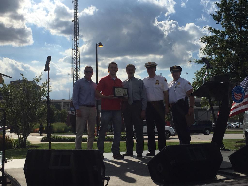 <a href="/Jas762/">Jasmin</a> at #NationalNightOut being recognized for his #amazing contributions to the community!!@Target @cat10jill
