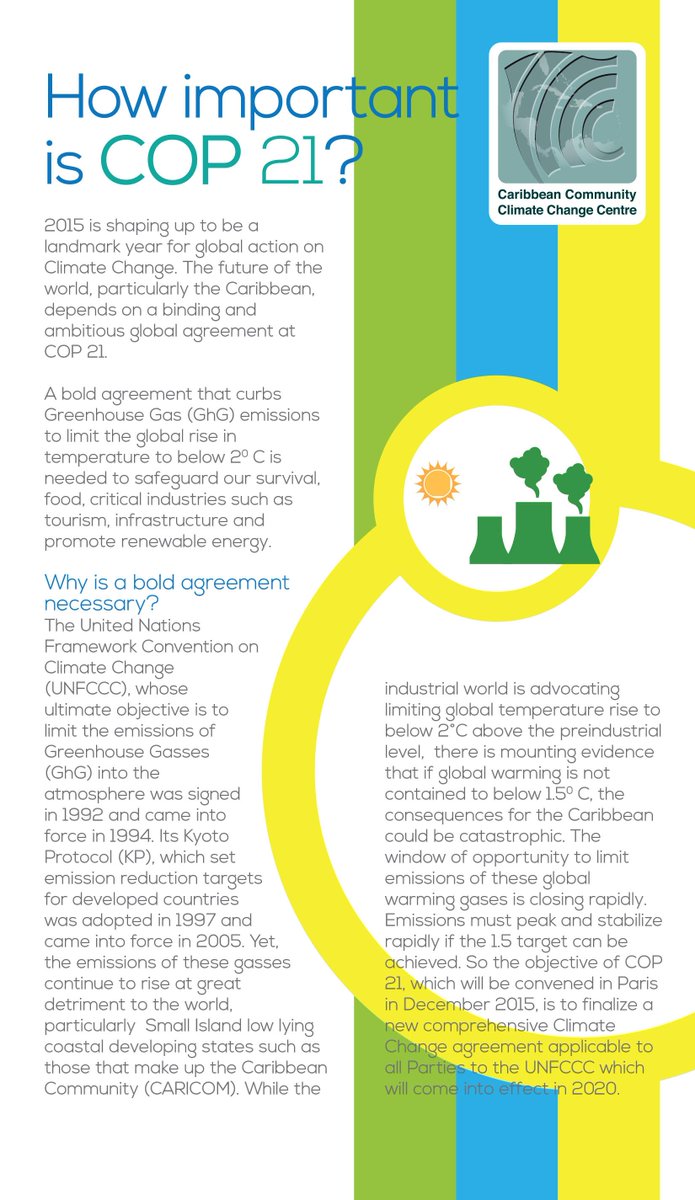 CARICOMClimate's tweet photo. Why is COP 21 Important for the #World, particularly the #Caribbean? #FactCard #CaribbeanCOP21 #NegotiatingPosition http://t.co/j88xWm9tFp