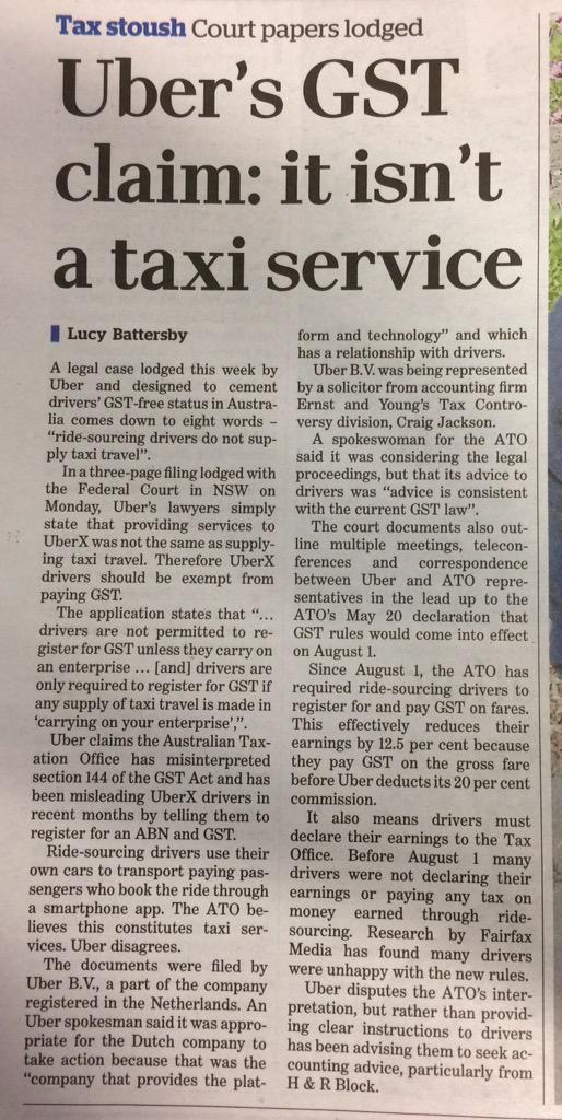 Uber has thrown <a href="/HRBlock/">H&R Block</a> under the bus.Taxi industry will no longer use this accounting firm #uberfail <a href="/LucyBattersby/">Lucy Battersby</a>