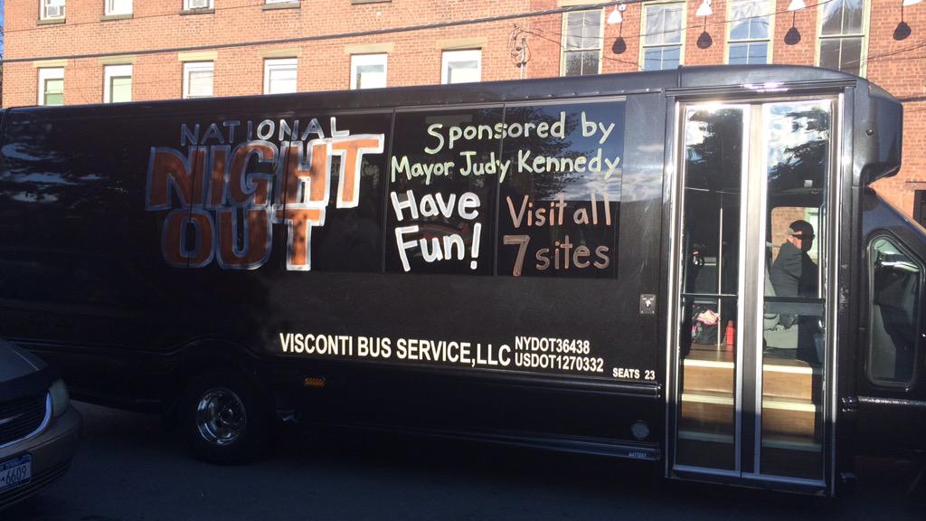 MayorJKennedy's tweet photo. The #JKbus is full! #nationalnightout #jkiseverywhere #voteforJK http://t.co/jPQFnSIai7