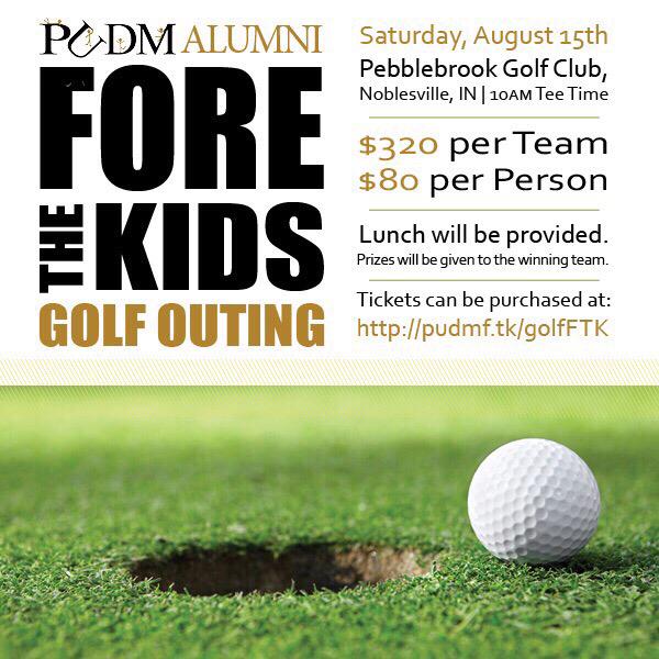 A_Clevenger5's tweet photo. Next best thing to the Masters? Only the PUDM golf outing! Come out play a round for the kids next Saturday! http://t.co/huPjbdpQ2D