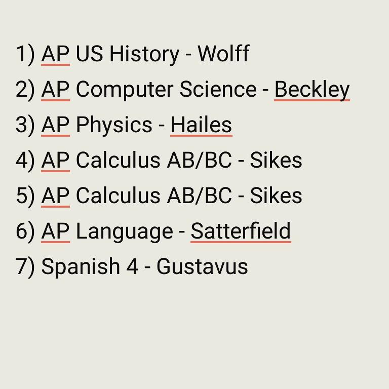 Mchakka_'s tweet photo. Junior Year Schedule http://t.co/5OIECnFQis