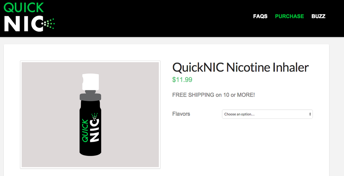 QuickNICmist's tweet photo. The QuickNIC online store is now live! http://t.co/CKqo6bzbkI @asdshow #asdshow #vaping #nicotinereplacement http://t.co/Zb6UmEekJn