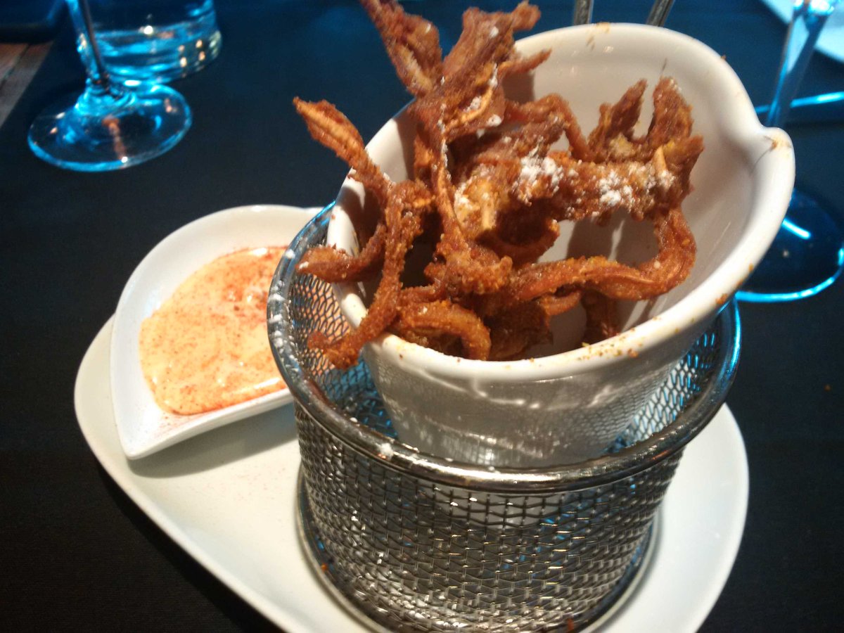 360Media's tweet image. Crispy pigs ears with a spicy aioli -- The Cockentrice @KrogStMarket #tuesdaynighttastings #table12