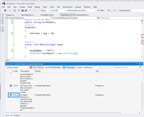 VisualStudio's tweet photo. http://t.co/0vAa8tvYms - Need compiler help? Bing in #VisualStudio brings what you need in just one click. http://t.co/Ftge9vh9by