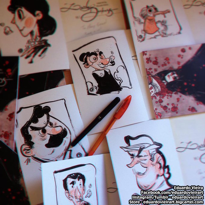 Moar sketches for the backers of my Artbook! #LovelyDarkness #sketchbook #artbook #eduardovieira #eduardovieirart 