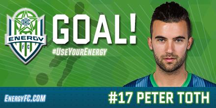 EnergyGameday's tweet photo. 19’ > #EnergyFC GOAL!!!!  Peter Toth with a put-back off a Danni König shot and OKC leads 1-0! http://t.co/cvVo8ZWgd4