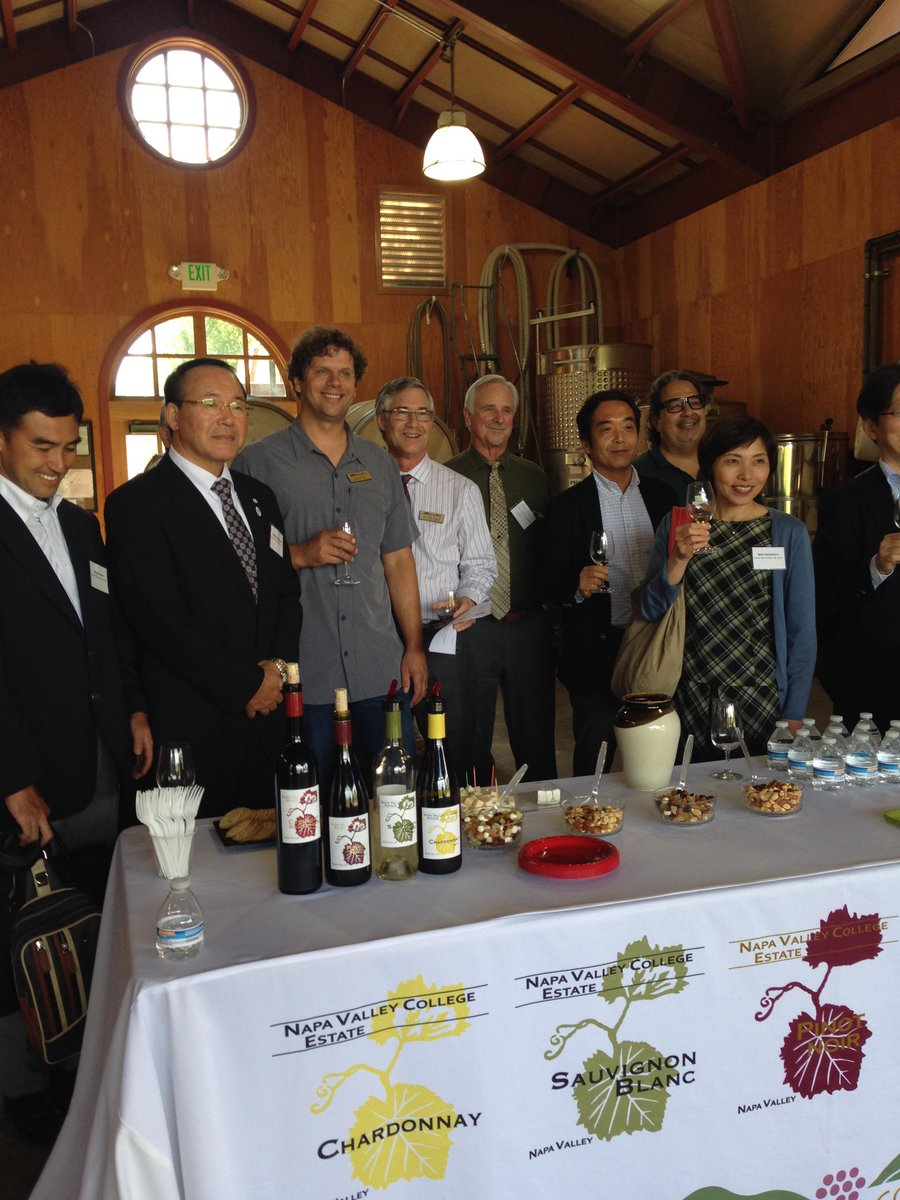 NVC_Winery's tweet photo. Happy to host a delegation of visitors from #Japan today in our teaching winery! @NapaVintners @VisitNapaValley http://t.co/Xv2PYqCtZz