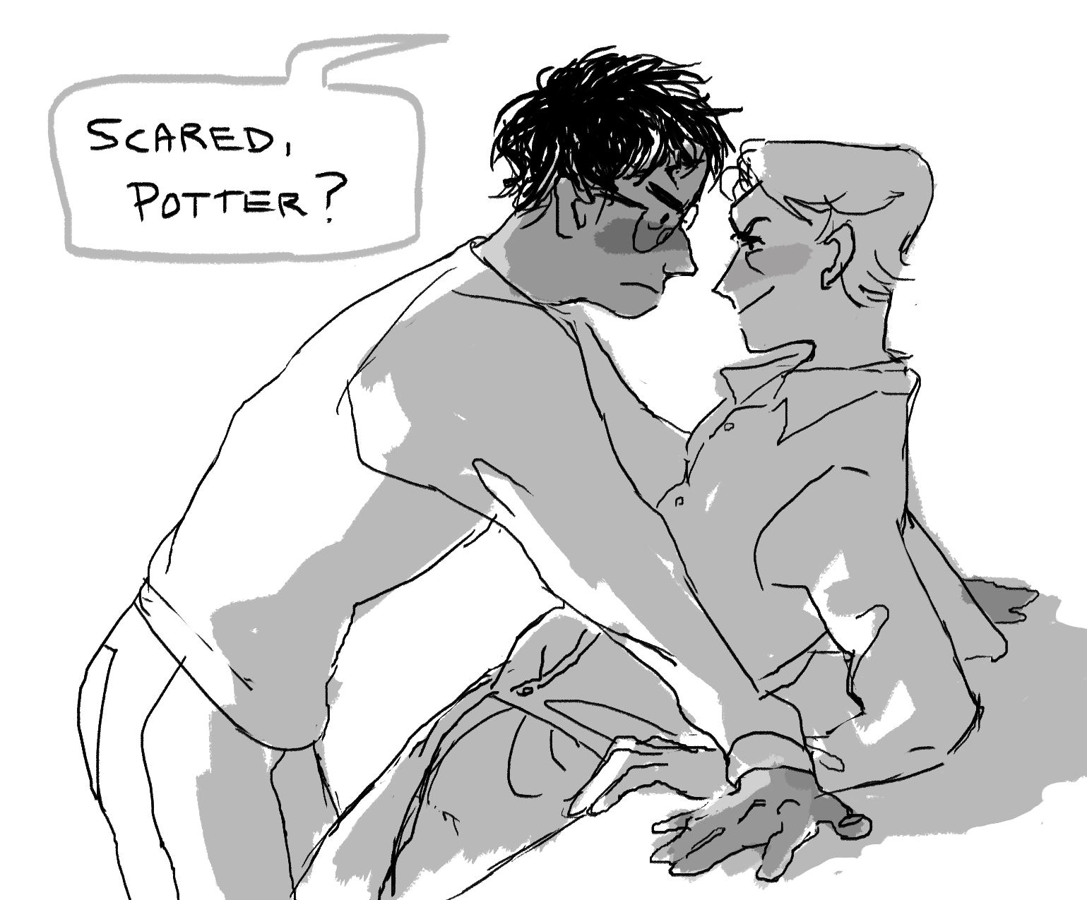 OKAY HAPPY BIRTHDAY MICHAELA HERE ARE YOUR HARRY POTTER GAYS... 