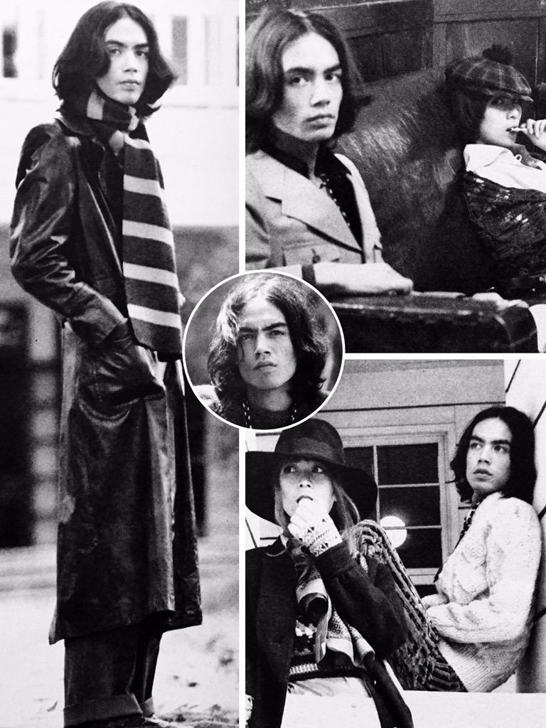 昭和元禄 アングラポップ 1970年 ファッション モデルしてるルイズルイス加部氏 フードブレインの頃かな ギター弾いてる写真は1969年 ザ ゴールデン カップスの時 Http T Co V6lovbdlcw