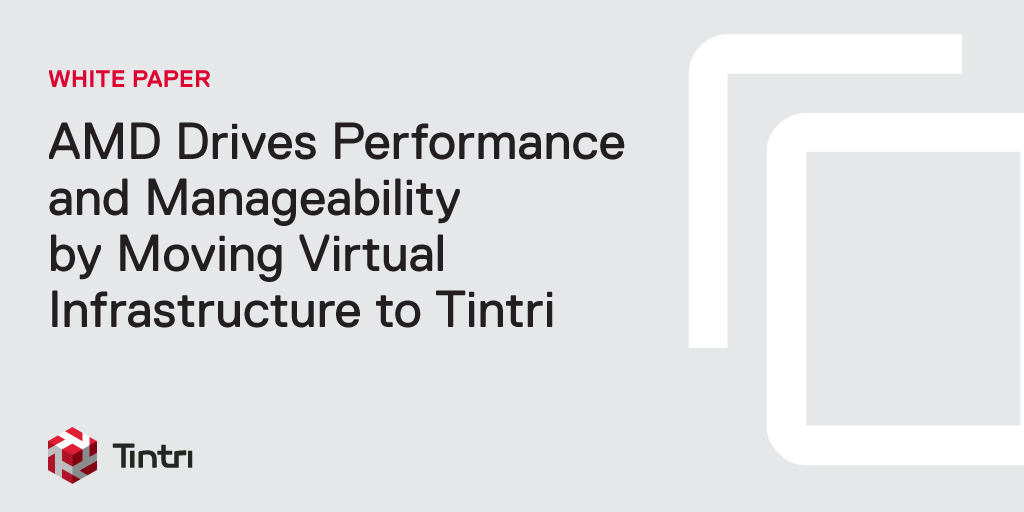 Tintri's tweet photo. Explores what drove @AMD's interest in flash, deployment, and experience with flash has been. http://t.co/Qoi4o1TiZm http://t.co/Vnr1u6Sxwj