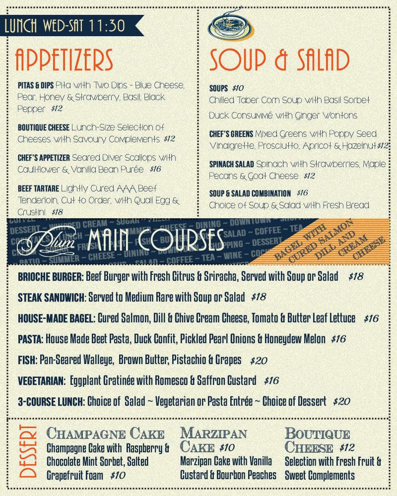 uncorkplum's tweet image. Lunch at Plum! A new menu. RETWEET for a chance to WIN a $20 gift certificate @DowntownLeth #yqlfood #lunch #patio