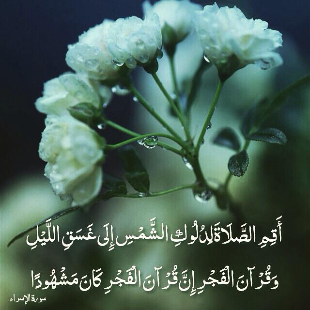 صور إسلامية on X: "أَقِمِ الصَّلَاةَ لِدُلُوكِ الشَّمْسِ إِلَى غَسَق  اللَّيلِ وَقُرْآنَ الْفَجْرِ إِنَّ قُرْآنَ الْفَجْرِ كان مَشْهُودًا  http://t.co/KZhJm4ewC4" / X