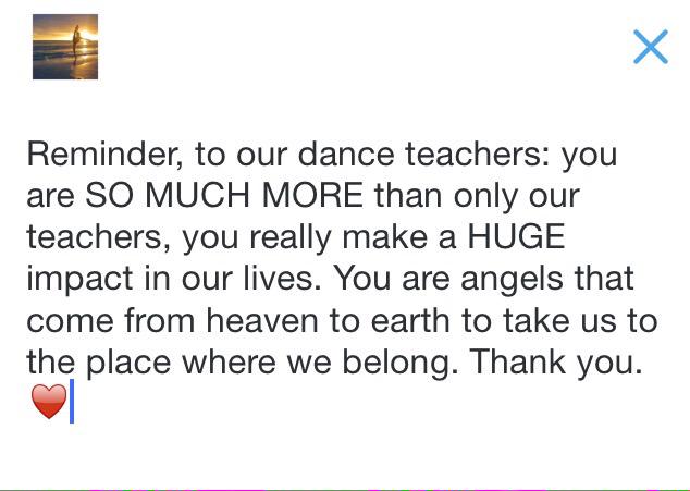 dancersminds09's tweet photo. To our teachers: 😊♥️ http://t.co/uxm9hswv8h
