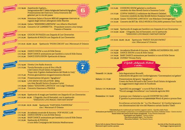 programma festival del gelato