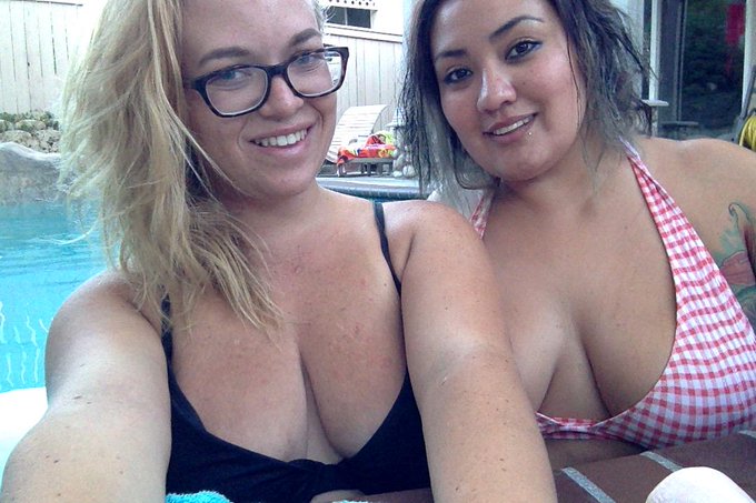 In the pool with @SinFulCeleste ! Make us cum before the pool boy gets here ! @DRTYFUKNBASTARD http://t<a class="tags" href="/tag/sinfulceleste">@sinfulceleste</a><a href="/tag/tittytuesday"class="tags"><span>#tittytuesday</span></a>