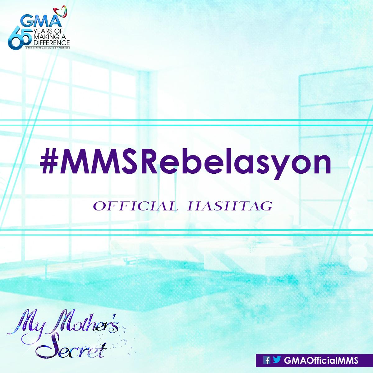 GMAOfficialMMS's tweet photo. Ngayong Miyerkules, isang sikreto ang mabubunyag!

Official Hashtag: #MMSRebelasyon http://t.co/ZpXoEURVta