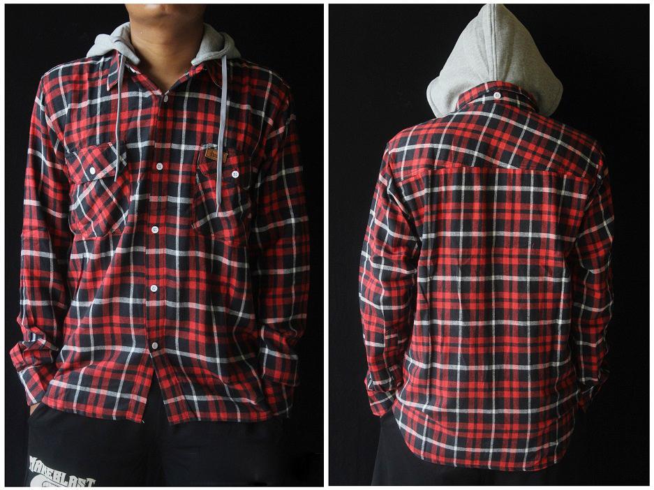 FLANEL HOODIE <a href="/tvck_cons/">tvck conspiracy</a> " RED BLACK " - IDR 250K - ORDER 085716009192 -  2A1EC02C