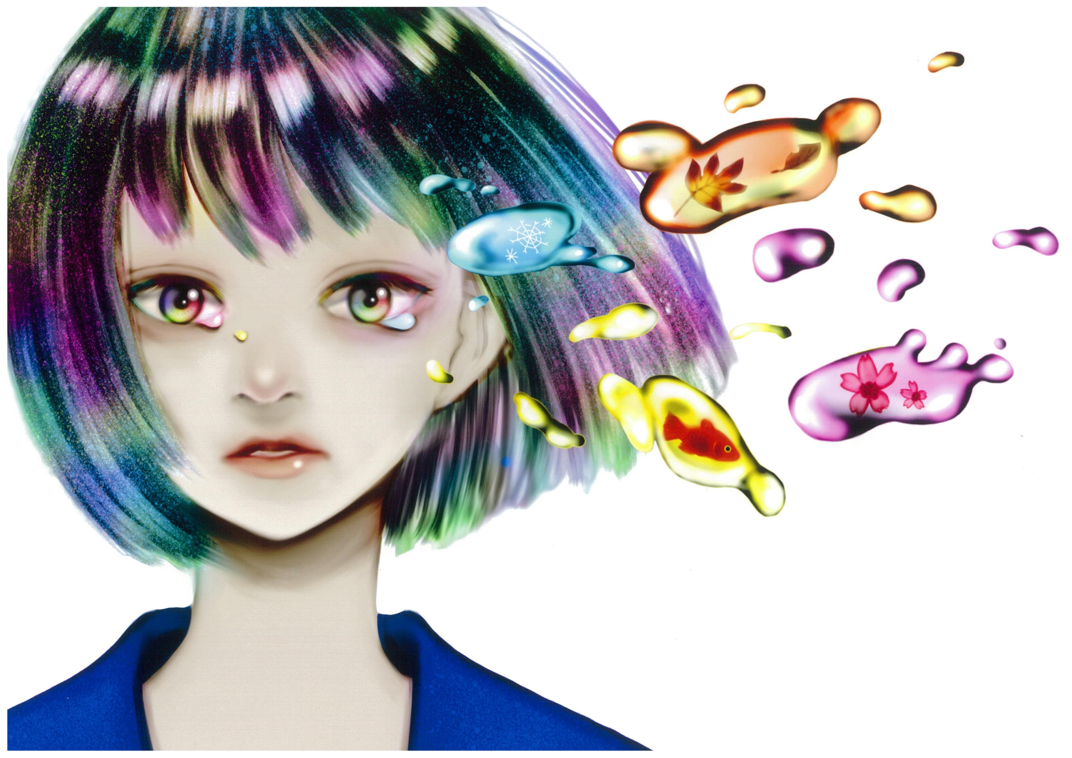 美術デザイン進学 イラコン 中学生 高校生イラストコンテストin長野 結果発表 佳作３作品は長野日本大学高校 涙色 長野県塩尻志学館高校 冬のまほろば 長野県上田東高校 失くしたものを買いに 当日21作品がエントリーされました