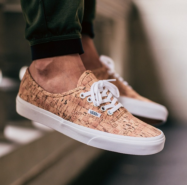 SneakerShouts's tweet photo. On foot look at the @Vans_66 Authentic "Cork" 

NOW available on #VANS here -> http://t.co/GMN8dzyrKS http://t.co/XWJwtkCsyA