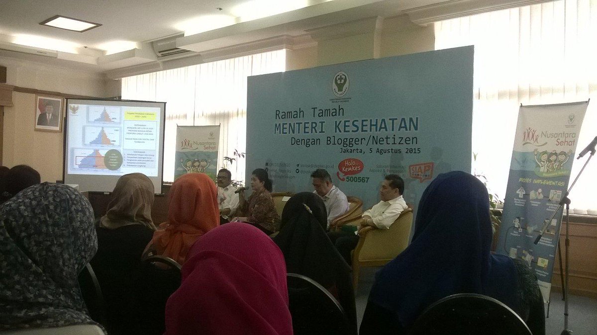 Ramah Tamah Mentri Kesehatan dengan Bloger/Natizen.