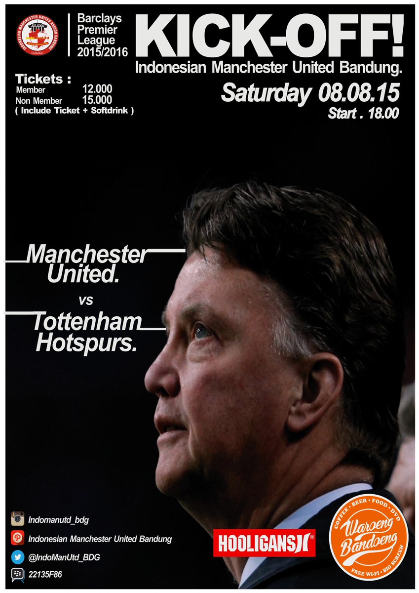 Indomanutd_BDG's tweet photo. #NOBARIMUBDG|08.08.2015|MUFC vs Spurs|@BandoengWaroeng |Start 18.00|Get Doorprize &amp; Merchandise|Join &amp; Glory With us! http://t.co/HrukfK28jJ