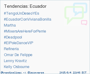 trendinaliaEC's tweet photo. #ElPoleDanceVIP acaba de convertirse en TT ocupando la 6ª posición en Ecuador. Más en http://t.co/ImTx1Tdu04 http://t.co/hfTbcJzFOe
