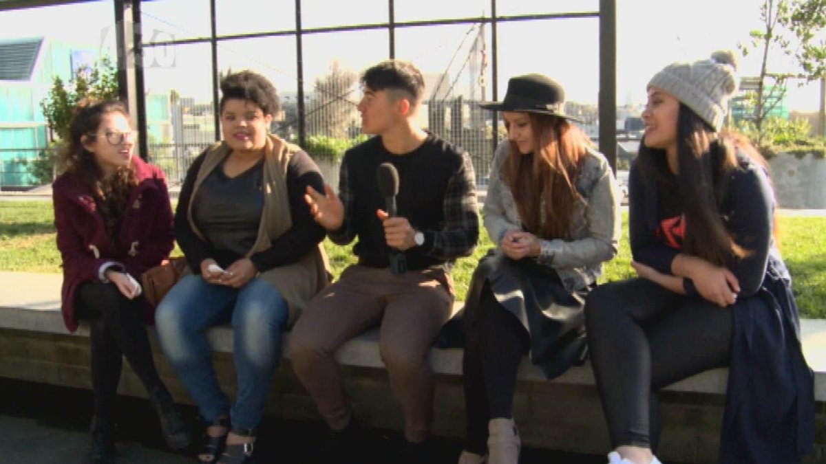 the430show's tweet photo. We sent @brockashby to have some bagels with the girls from @Gap5_official &amp; to check out what they've been up to! http://t.co/Q4xEeW7fWR