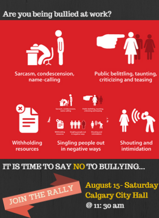Dear Calgarians, Pls Join the rally. Need your support - to make Alberta a bully free ..
<a href="/MargforMLA/">Marg McCuaig-Boyd</a> Pls Retweet