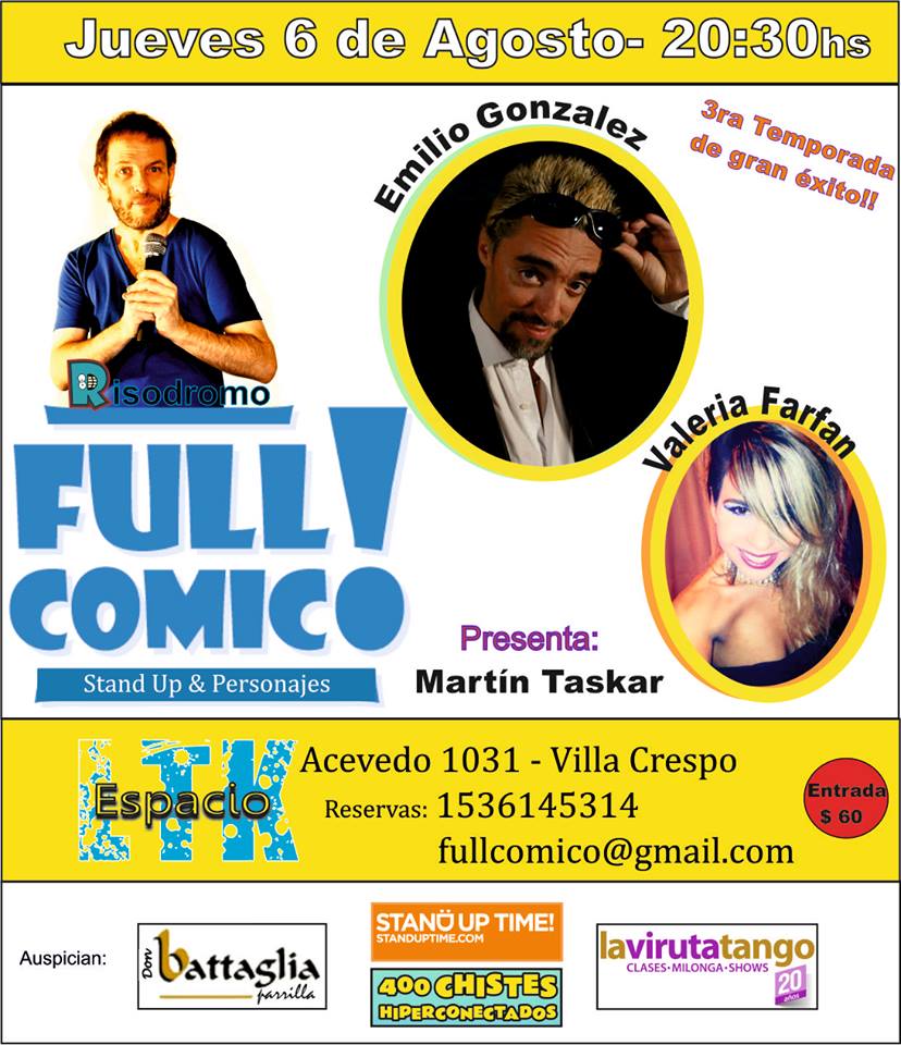 Jueves 20:30hs <a href="/fullcomico/">Full Comico</a> #standup 3ra temporada! Acevedo 1031 @teatroymusic <a href="/SASDifusion/">SasDifusión A.H.</a> <a href="/vuenoz_/">vuenoz</a> <a href="/CarteleraBaires/">Cartelera Baires</a>