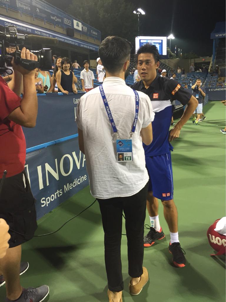 mubadalacitidc's tweet image. Congrats @keinishikori on your first #CitiOpen win of 2015! Tough match but you pulled through!