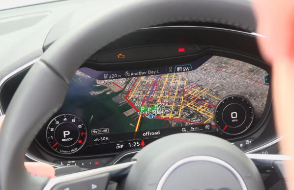 TechCrunch's tweet image. Taking the 2016 Audi TT’s virtual cockpit for a spin tcrn.ch/1Iib7do
