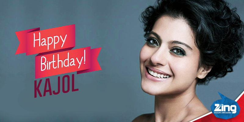 A very Happy Birthday to Bollywood\s vivacious and dynamic star, Kajol Devgan. 