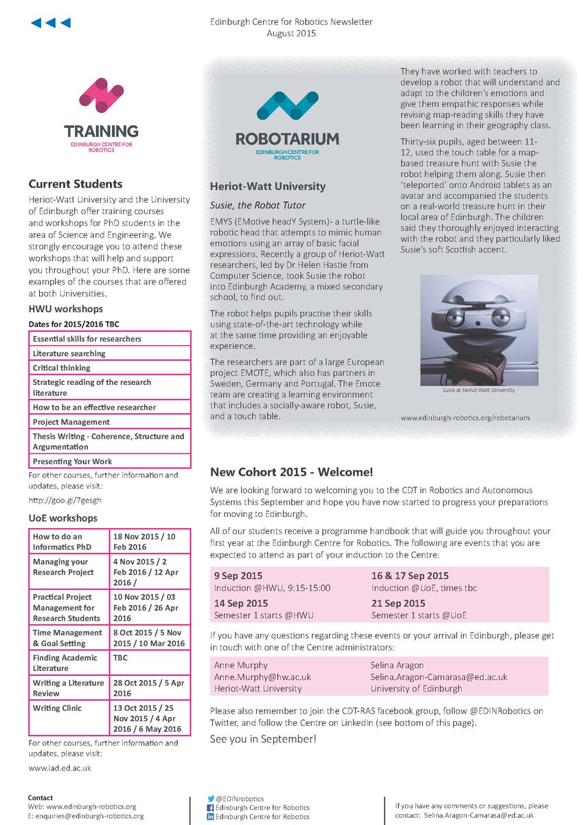EDINrobotics's tweet image. Read about Susie, the Robot Tutor, in our latest Newsletter #robotics #Robotarium edinburgh-robotics.org/news/201508/ed…