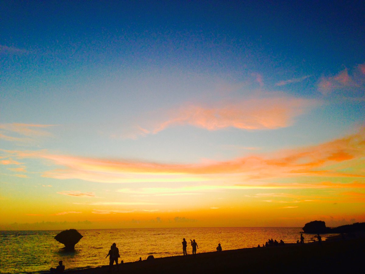 沖縄の夕日～♪