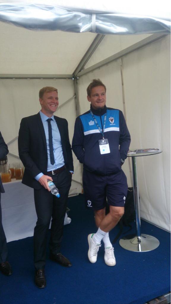 AFCW_Foundation's tweet photo. Some photos from the #PremLaunch #SSN Neal & Kay being great ambassadors as usual #AFCWimbledon @AFCWimbledon http://t.co/P1PzqAYnGw
