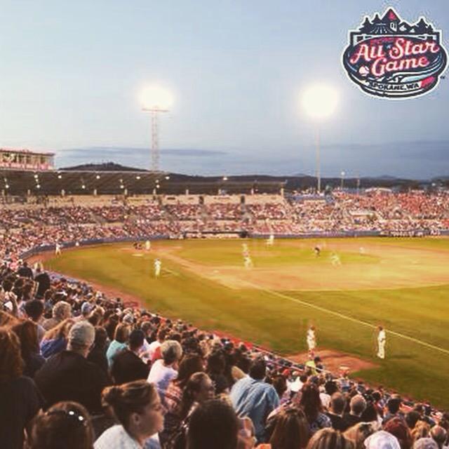 vancanadians's tweet photo. Justin Atkinson went 2-for-3 as the Northwest League walked off against the Pioneer League at the 2015 #SpokaneASG! http://t.co/PRFfIKIAoV