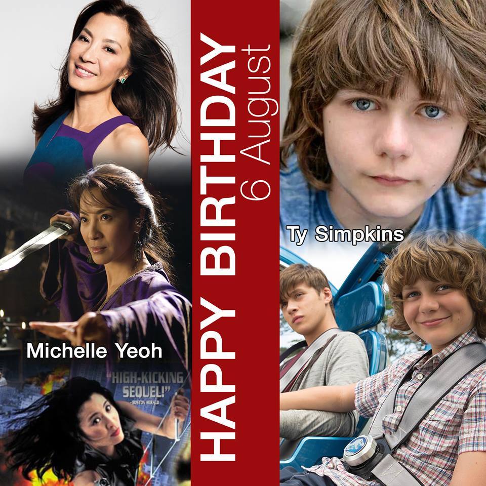 6 August Happy Birthday
- Michelle Yeoh
- Ty Simpkins 