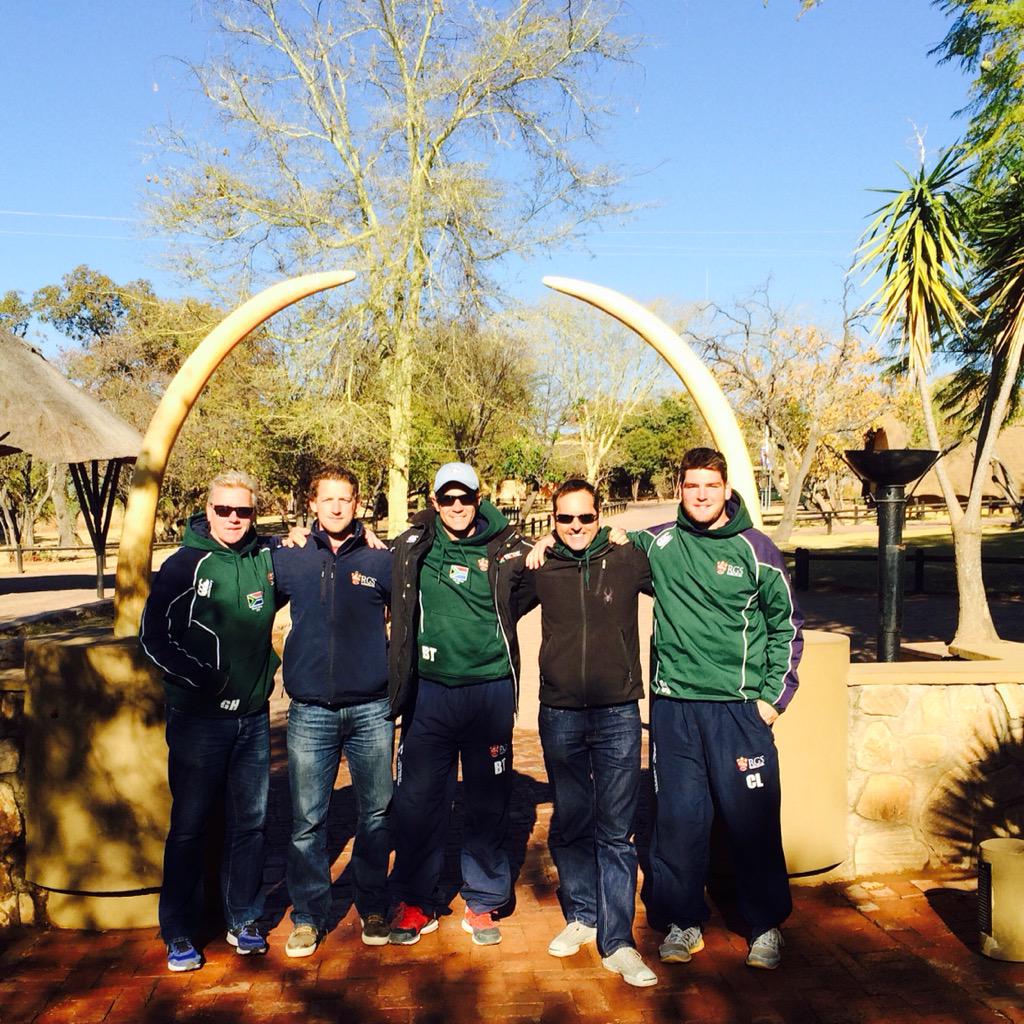 RGSWRugby's tweet photo. Staff photo at Mabula Game Lodge #schooltrip #RGS2015SA http://t.co/31LSY4LKYp