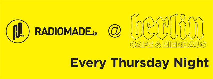 Every Thursday at @BerlinCafeD2 we have  <a href="/radiomade_live/">Radiomade.ie</a> curating a night of live music. #Dublin #Ireland #Irishmusic