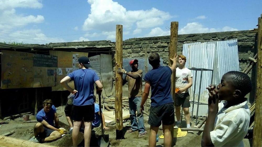 .<a href="/Romsey2Kenya/">Romsey2Kenya</a> have been hard at work putting new poles in for one of the classrooms at Hadassah! #TripsInAfrica