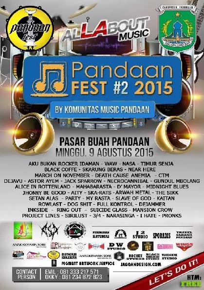 Tgl 9 agustus nih , banyak band2 GSC yang main , dan band2 underground sekitar pandaan lain nya , HTM FREE!!