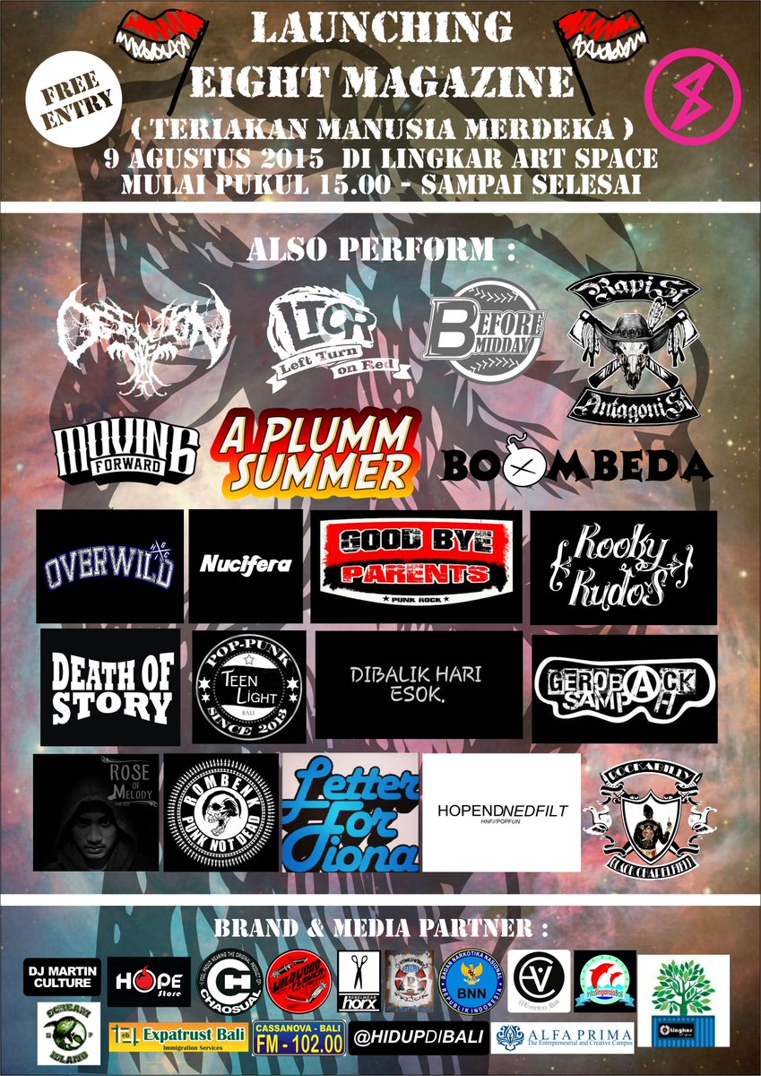 Launching <a href="/EightMagz/">IG: EIGHTMAGZ</a> 9 Agustus 2015 <a href="/LingkarArtSpace/">lingkar_artspace</a> <a href="/GoodByeParents/">Goodbye Parents</a>