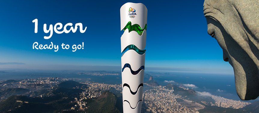 nocnsf's tweet photo. Nog precies één jaar, dan wordt de Olympische vlam ontstoken in Rio! #1YearToGo #Rio2016 http://t.co/uyEP4KcL3N